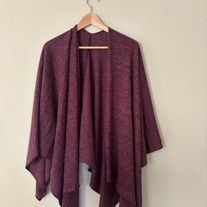 Chic Maroon Women's Poncho